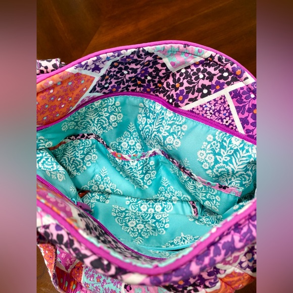 VERA BRADLEY GLENNA MODERN MEDLEY PRINT SHOULDER BAG Tote - Picture 13 of 16
